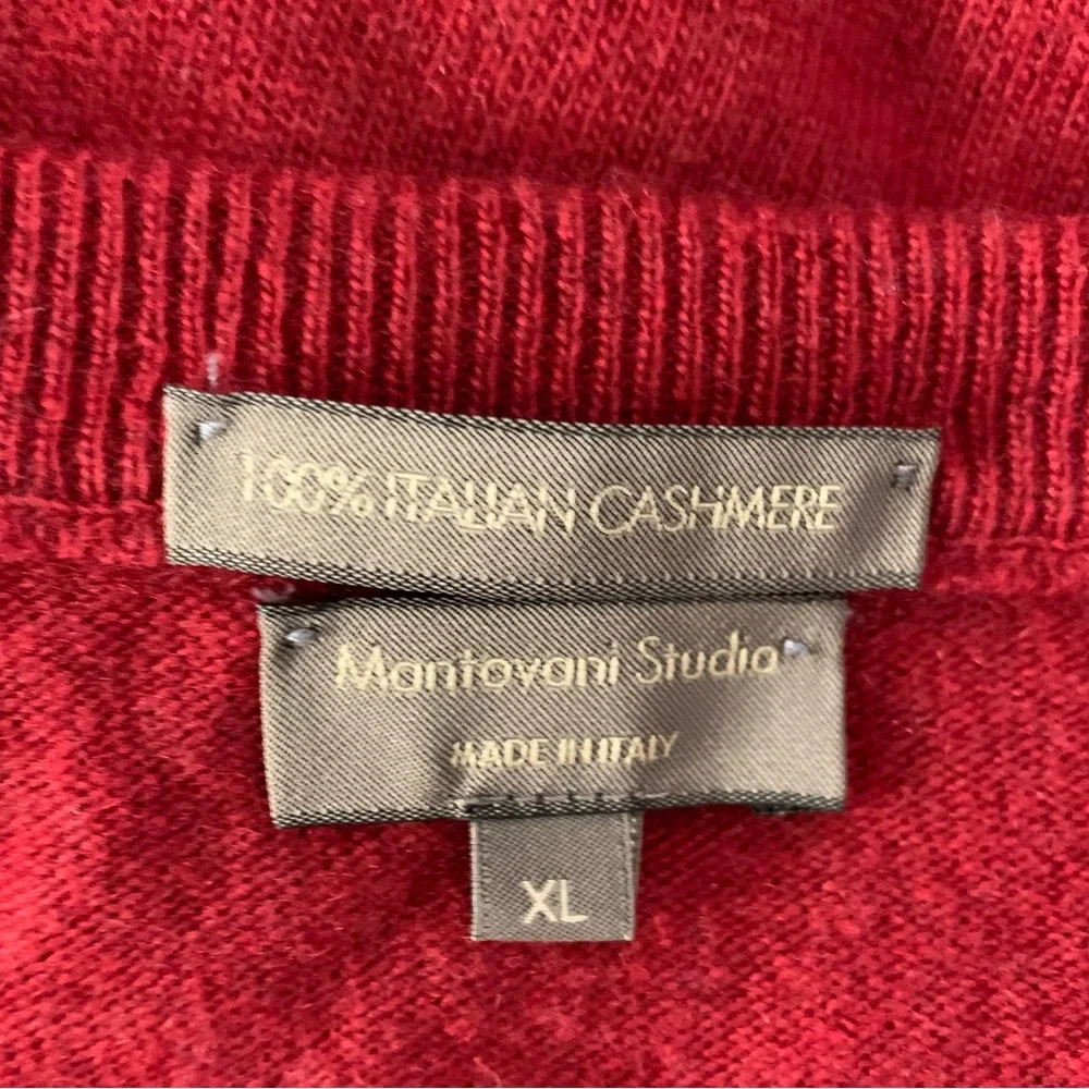 Mantovani Studio 100% Italian Cashmere V-Neck Sweater